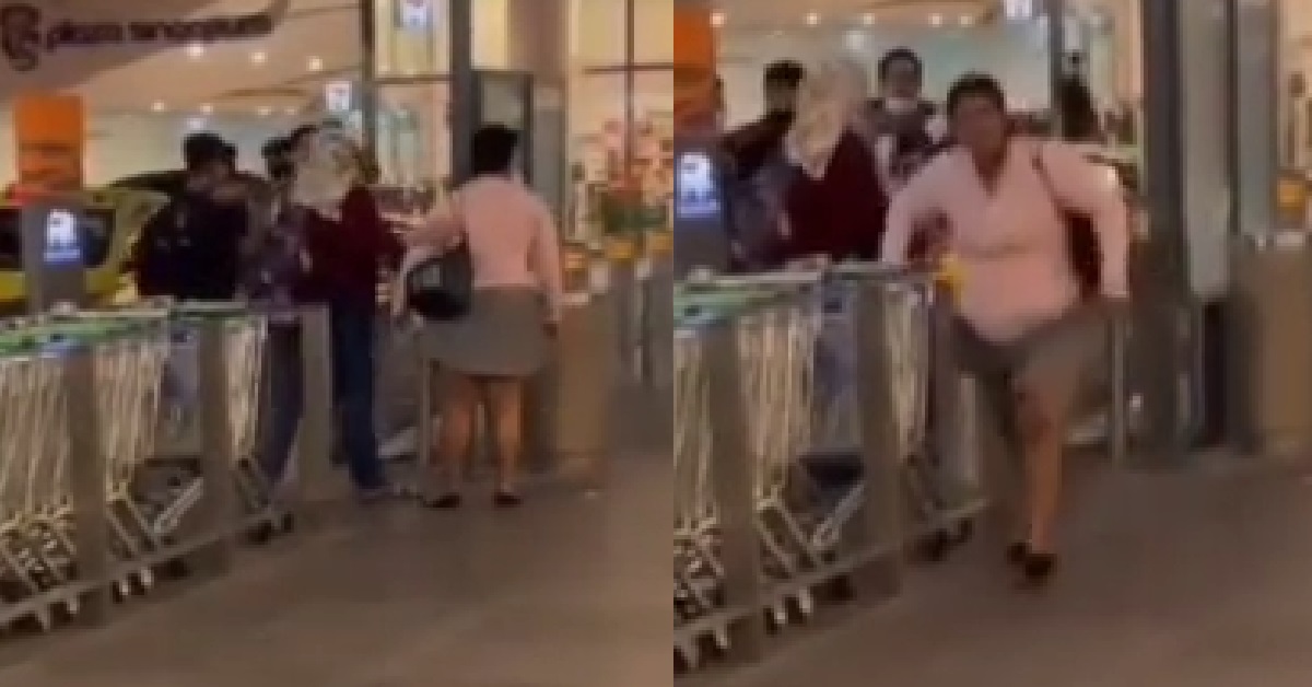 PASSERBY FILMING COUPLE FIGHTING AT TAXI STAND, THEN KENA ATTACKED