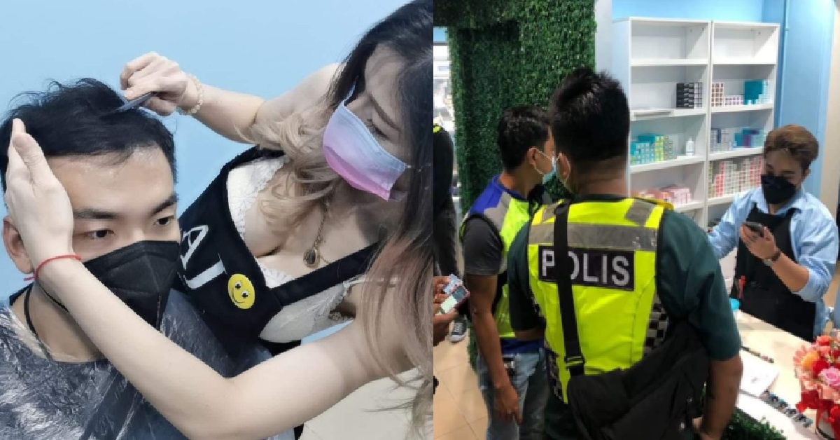 SALON WITH BIG NEHNEHPOK HAIR STYLISTS, KENA SPOT CHECK BY POLICE