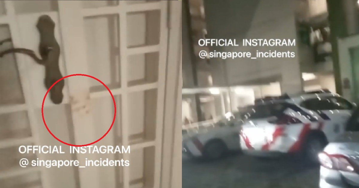 59 Y.O MAN SUSPECTS FLATMATE SLEPT WITH HIS GF, SLASHED & STABBED HIM @ YISHUN HDB LIFT