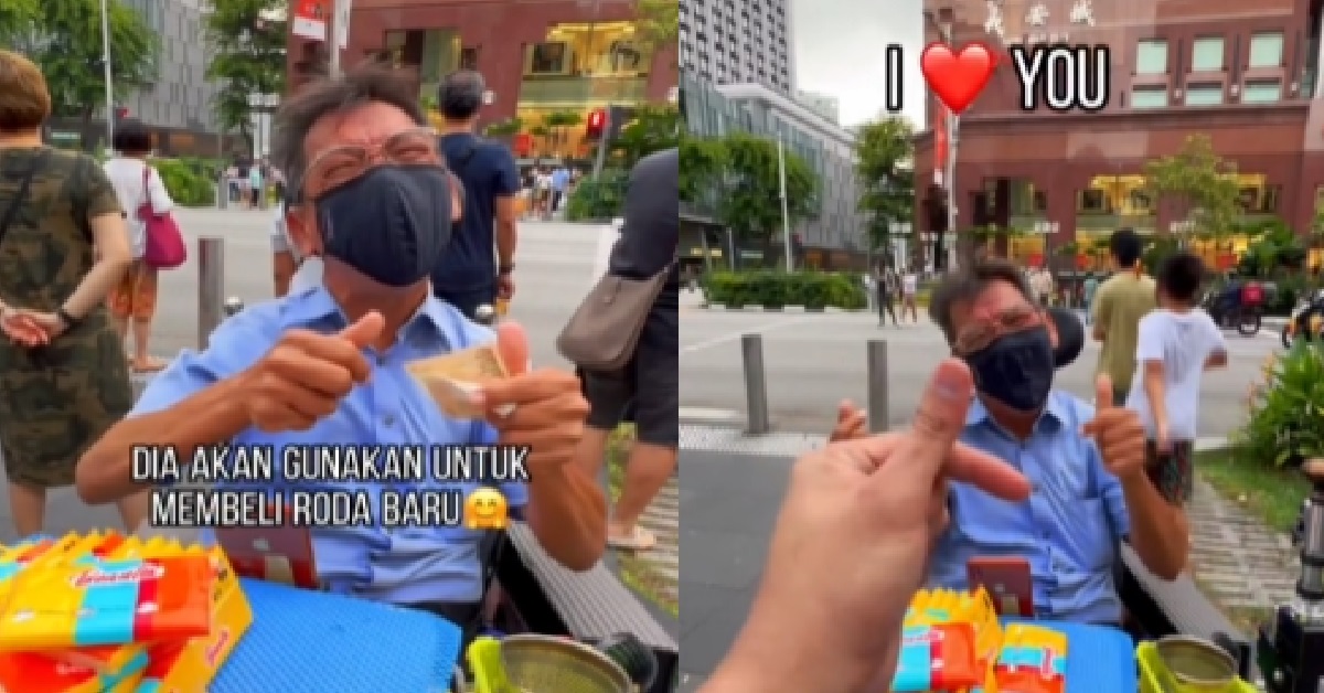 TISSUE SELLER @ ORCHARD MOVED TO TEARS AFTER RECEIVING $100 DONATION