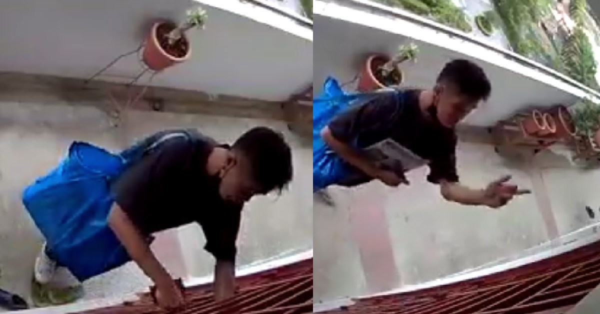 ITE STUDENT ASKED FOR DONATION & GOT REJECTED, POINTS MIDDLE FINGER