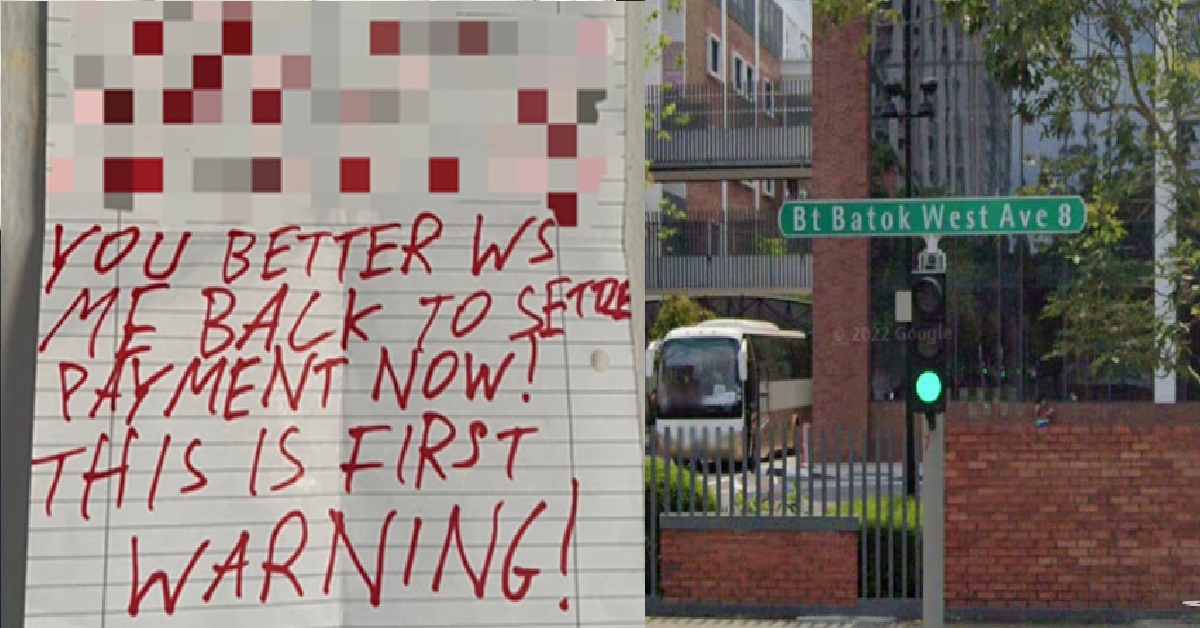 LOANSHARKS LOCKED DEBTOR’S FLAT, LEAVES BEHIND A “WARNING” NOTE