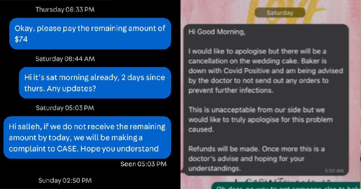 COUPLE ORDERED WEDDING CAKE, TOLD ON WEDDING DAY THAT BAKER “CAN’T DELIVER”