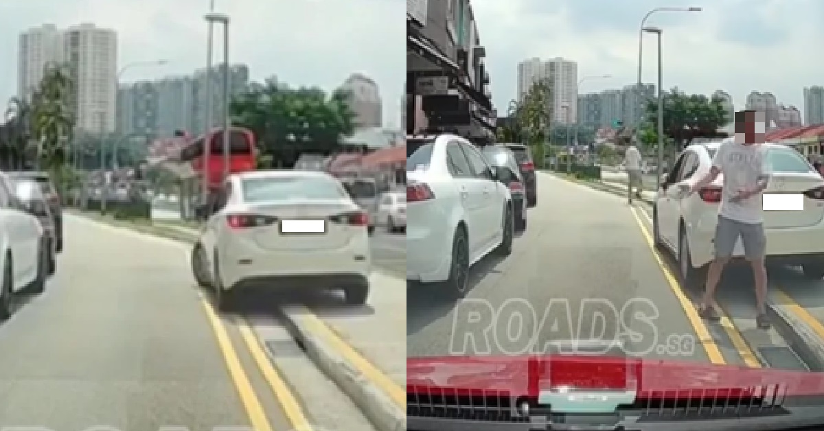 CHAMPION DRIVER PARKS CAR ON KERB BECAUSE THE WORLD IS HIS CARPARK