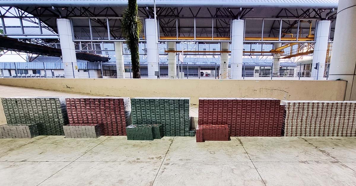 LORRY CAUGHT SMUGGLING OVER 1,100 CARTONS OF CIGARETTES AT TUAS CHECKPOINT