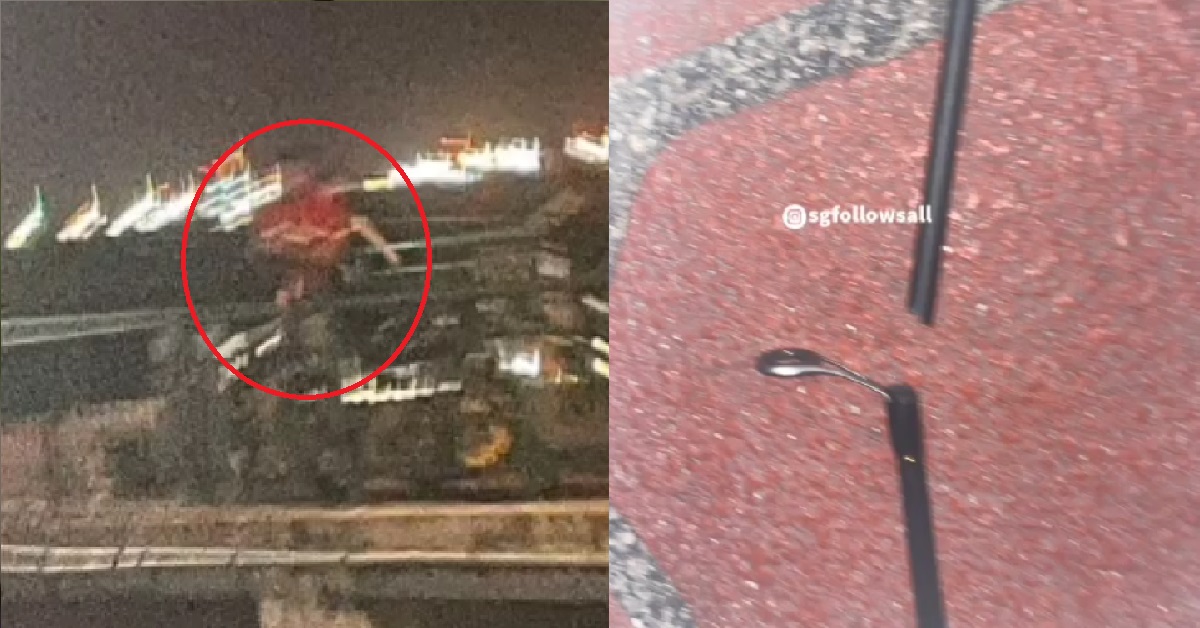 MAN ALLEGEDLY BROKE GUY’S FISHING ROD @ BEDOK, THEN RAN AWAY