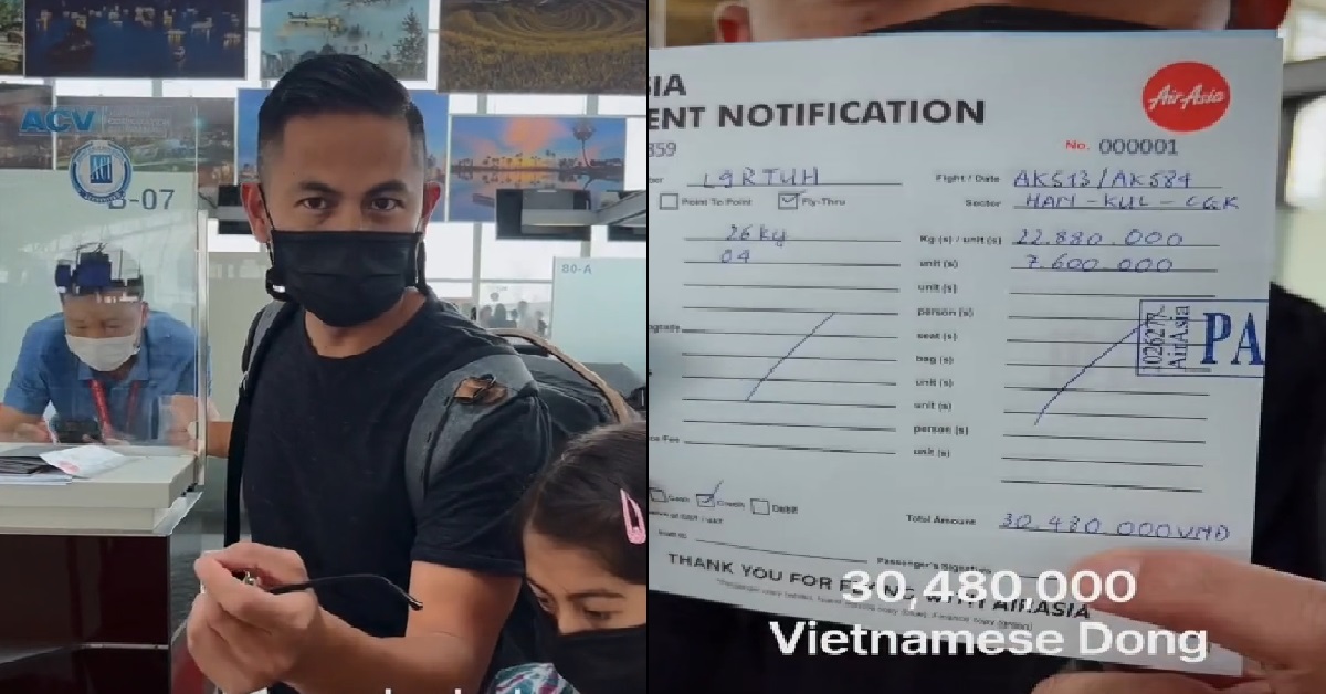MAN ALLEGEDLY CHARGED $1.8K TO CHECK-IN 4 LUGGAGE WITH AIRASIA