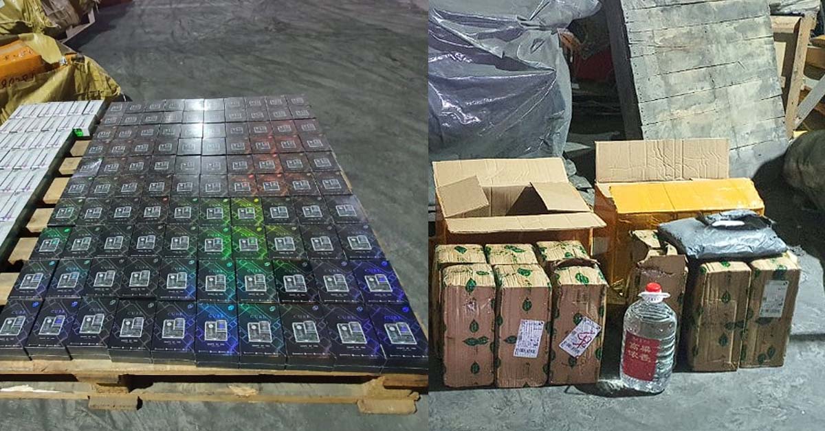 ICA FOILS  IMPORT OF VAPE AND CHINESE LIQUOR AT TANJONG PAGAR
