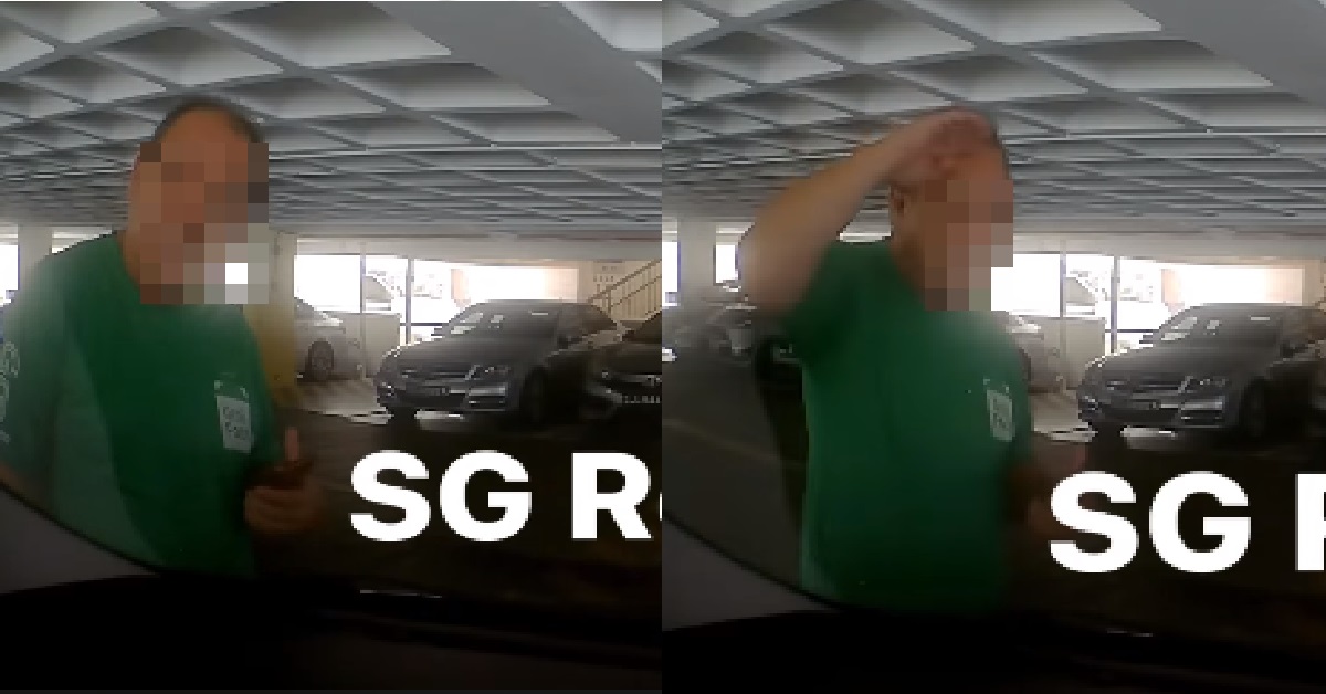 GRABFOOD DRIVER FOLDED CAMCAR’S SIDE MIRROR, KENA SCOLDING BY DRIVER