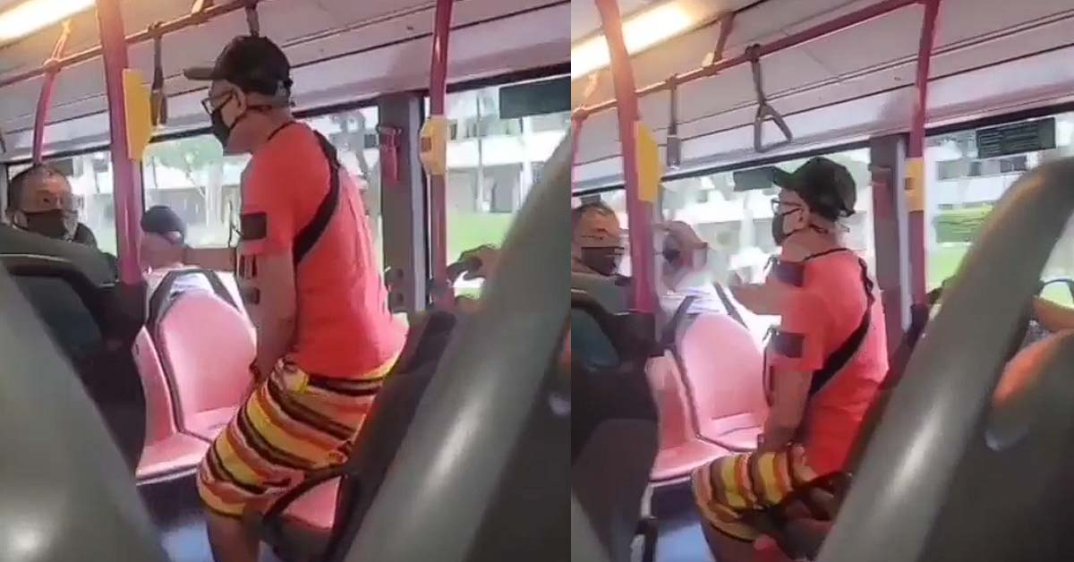 TWO UNCLES ARGUING ON THE BUS, “F UR MAMA CB” ALL TALK NO ACTION