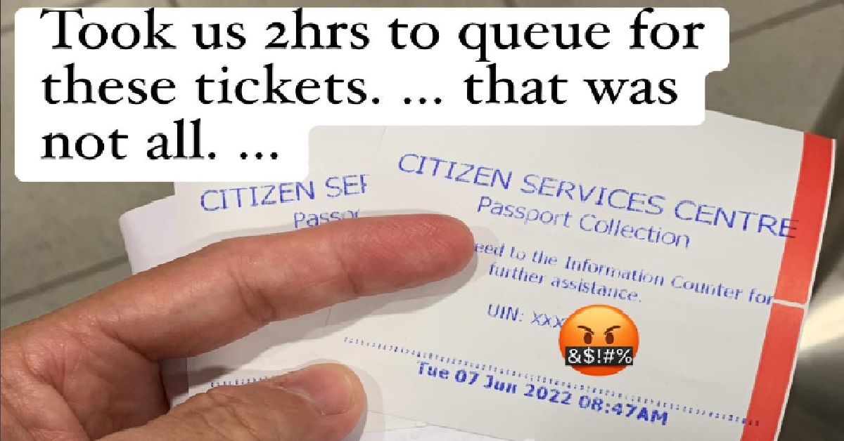 GIRL QUEUED 2 HOURS JUST TO GET Q-TICKET TO QUEUE SOME MORE FOR PASSPORT