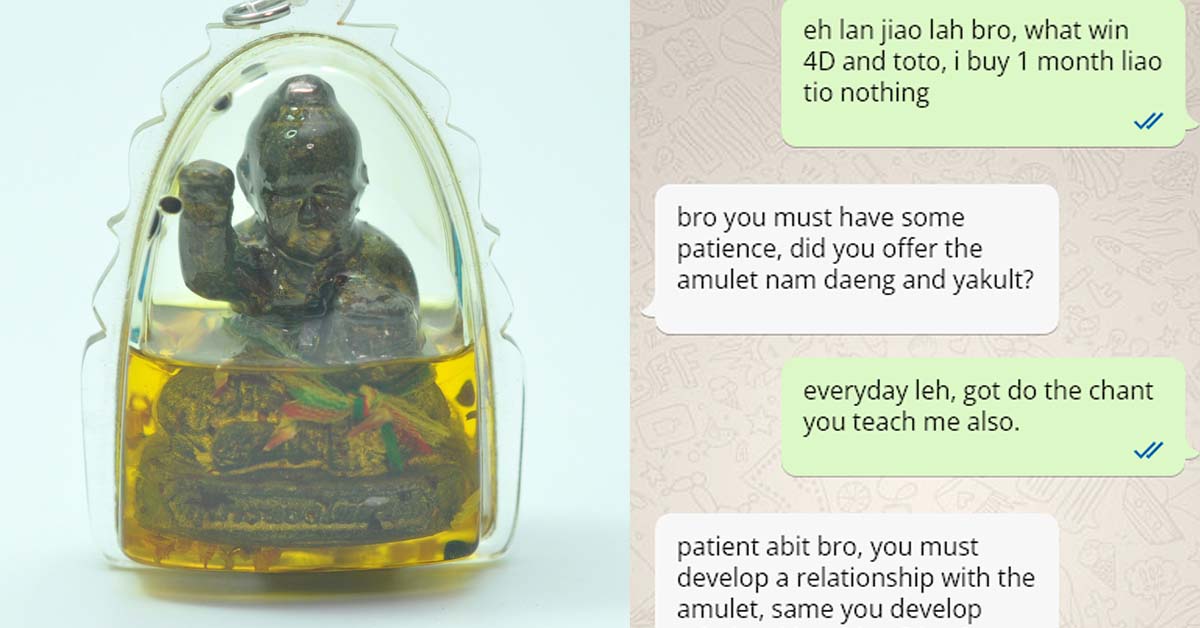 MAN PROMISES $888 MAGICAL BABY GHOST AMULET CAN STRIKE 4D AND TOTO