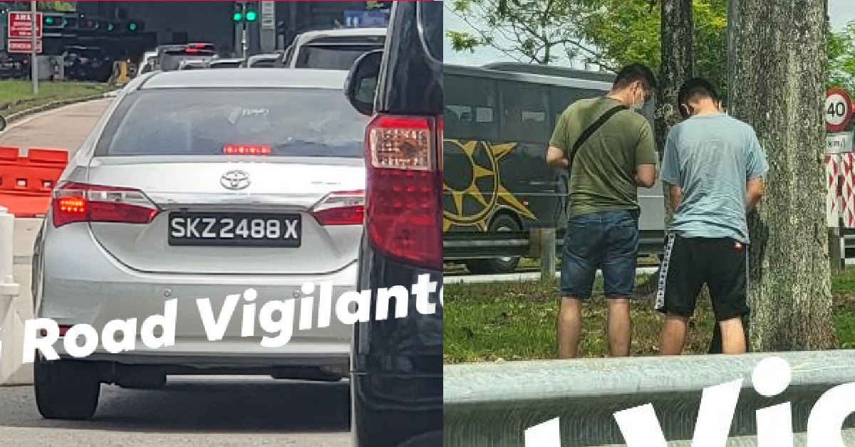 M’SIA POLICE SEEKING S’PORE MEN WHO PEED UNDER TREE @ JOHOR CIQ COMPLEX