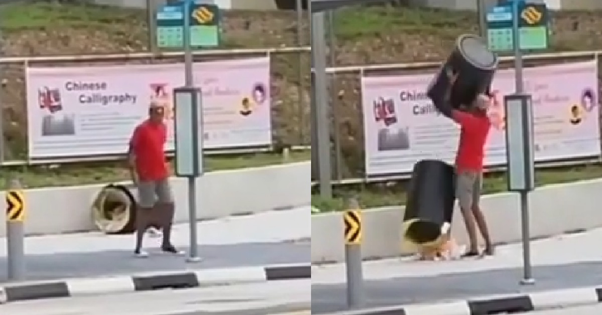 UNCLE SOLO 1V1 FIGHT VS RUBBISH BIN AND BUS STOP SIGN, VICTORIOUS