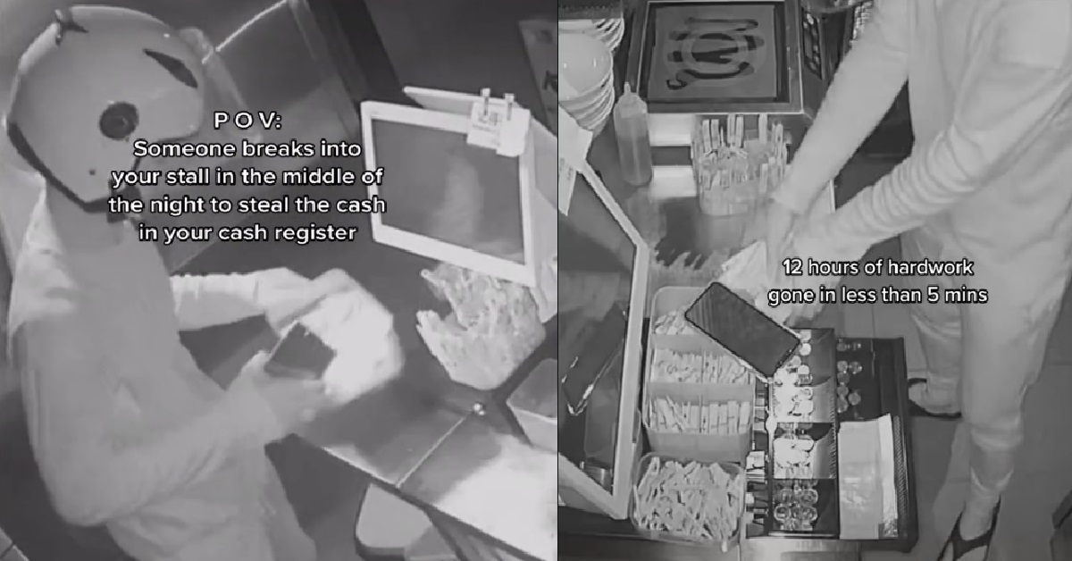 THIEF BROKE INTO SHOP TO STEAL FROM CASHIER, TOOK WHOLE DAY’S EARNINGS