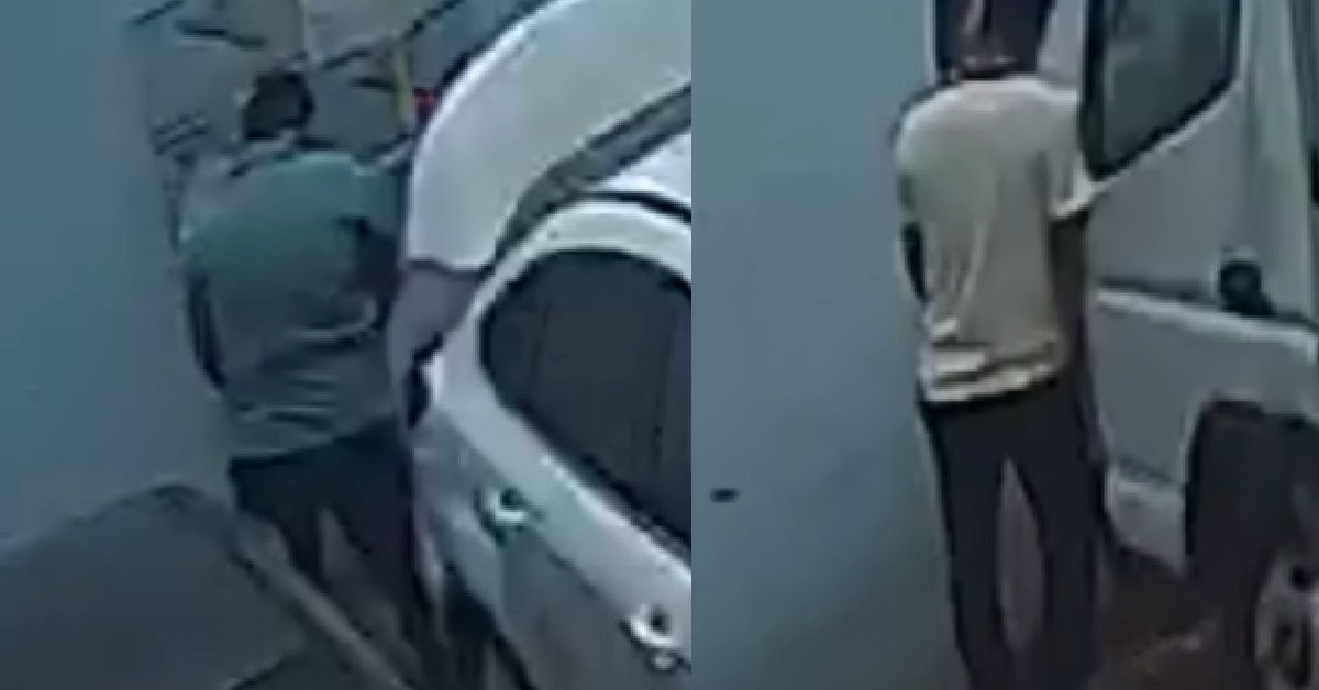 MEN CAUGHT ON CCTV PEEING ON CARPARK WALL EVERY WEEKEND @ TOH GUAN