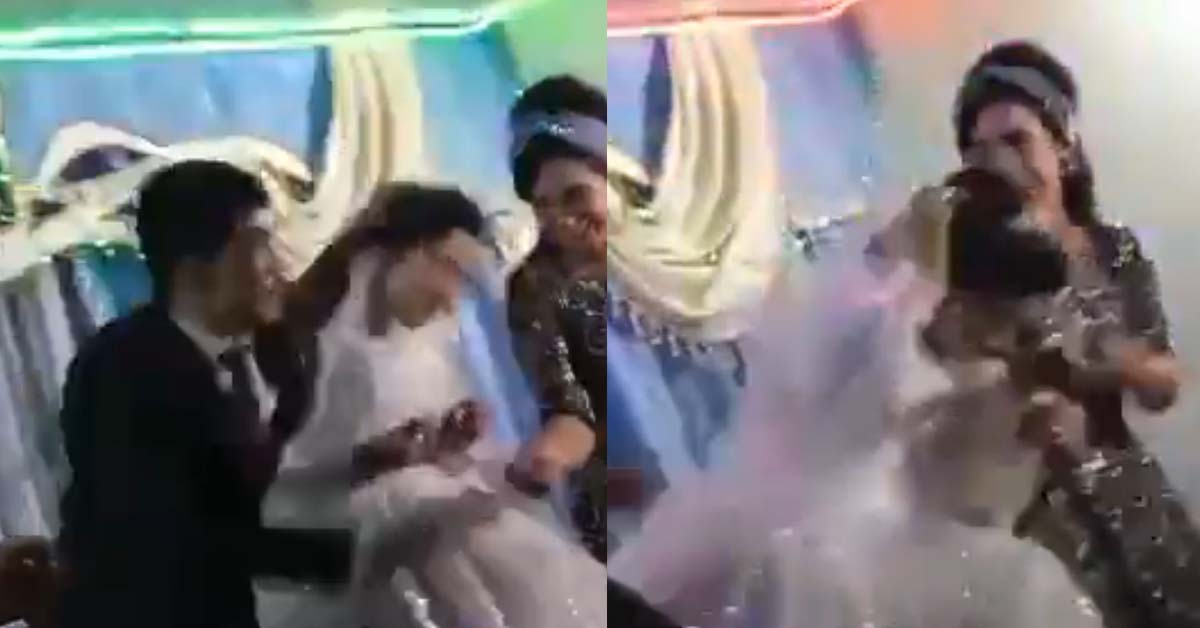 GROOM HITS BRIDE DURING WEDDING AFTER LOSING IN A GAME