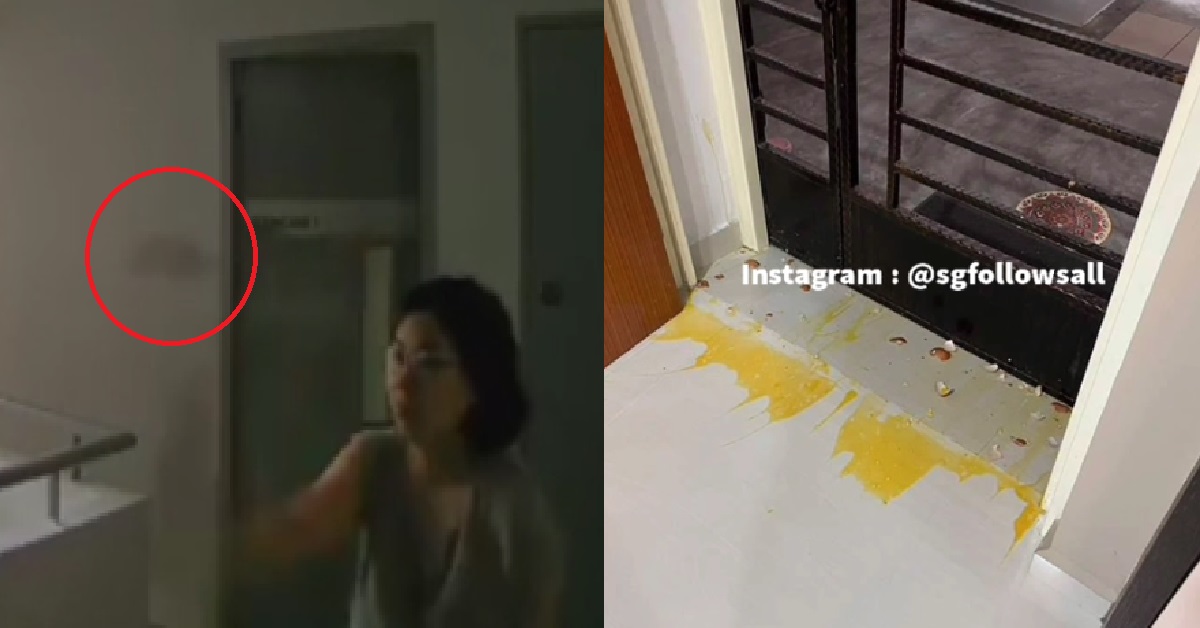 AUNTIE GOES NUTS AND THROWS EGGS AT NEIGHBOUR’S FRONT DOOR