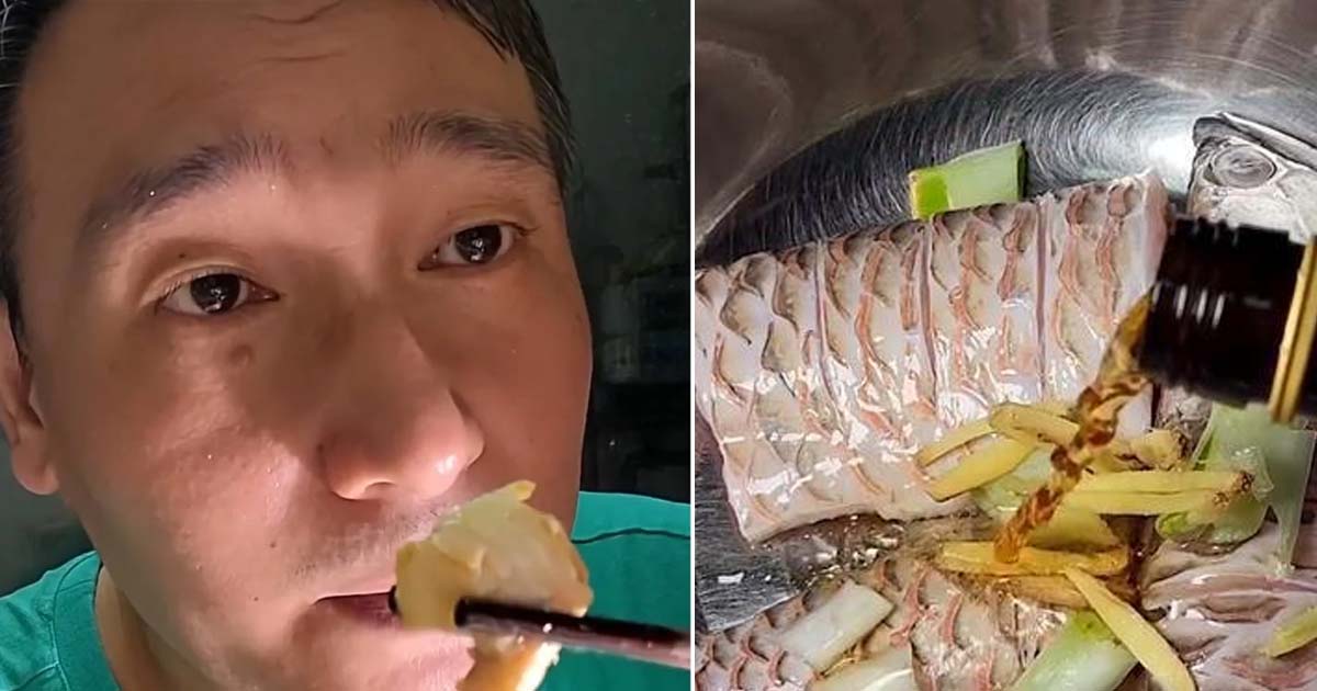 PRC MAN STEAMS AND EAT HIS PET AROWANA AFTER IT DIES