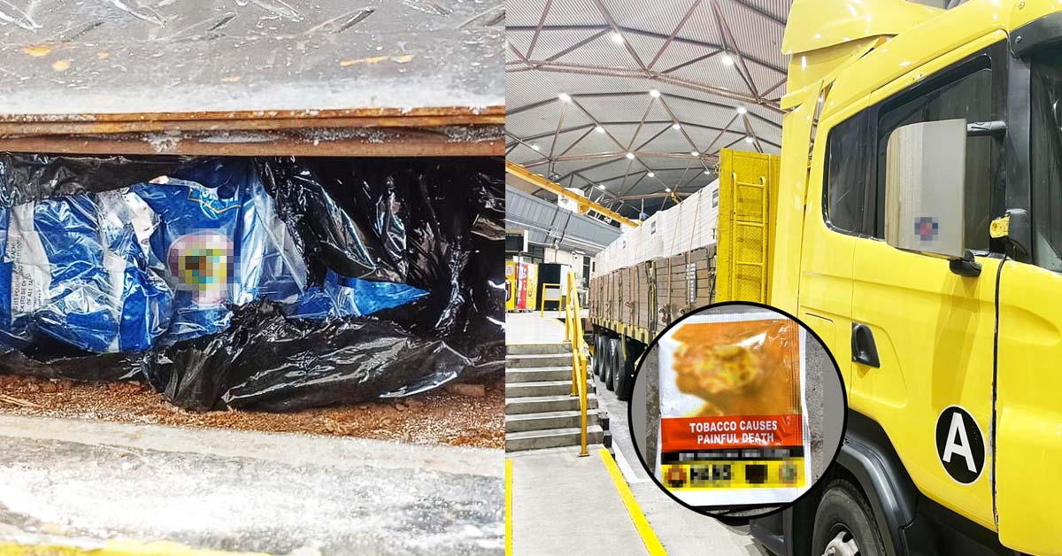 ICA FOILS SMUGGLING ATTEMPT AT TUAS CHECKPOINT 639KG OF TOBACCO FOUND