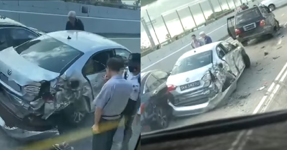 DRIVER WHO CRASHED INTO 11 VEHICLES @ CAUSEWAY, ARRESTED & TESTED FOR DRUGS