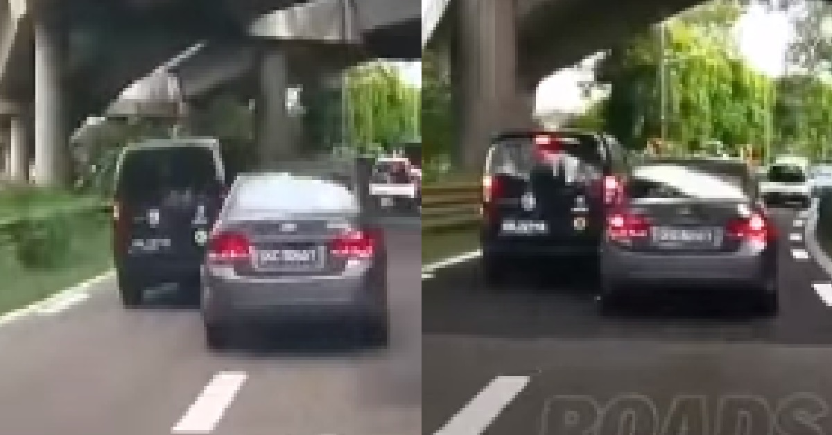 DRIVER HITS VAN AT BEND, NETIZENS SAY DRIVER EITHER DOZING OFF OR NOT FOCUSED