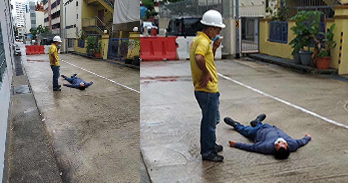 MAN DROVE INTO WORKER AFTER ARGUMENT AT GEYLANG