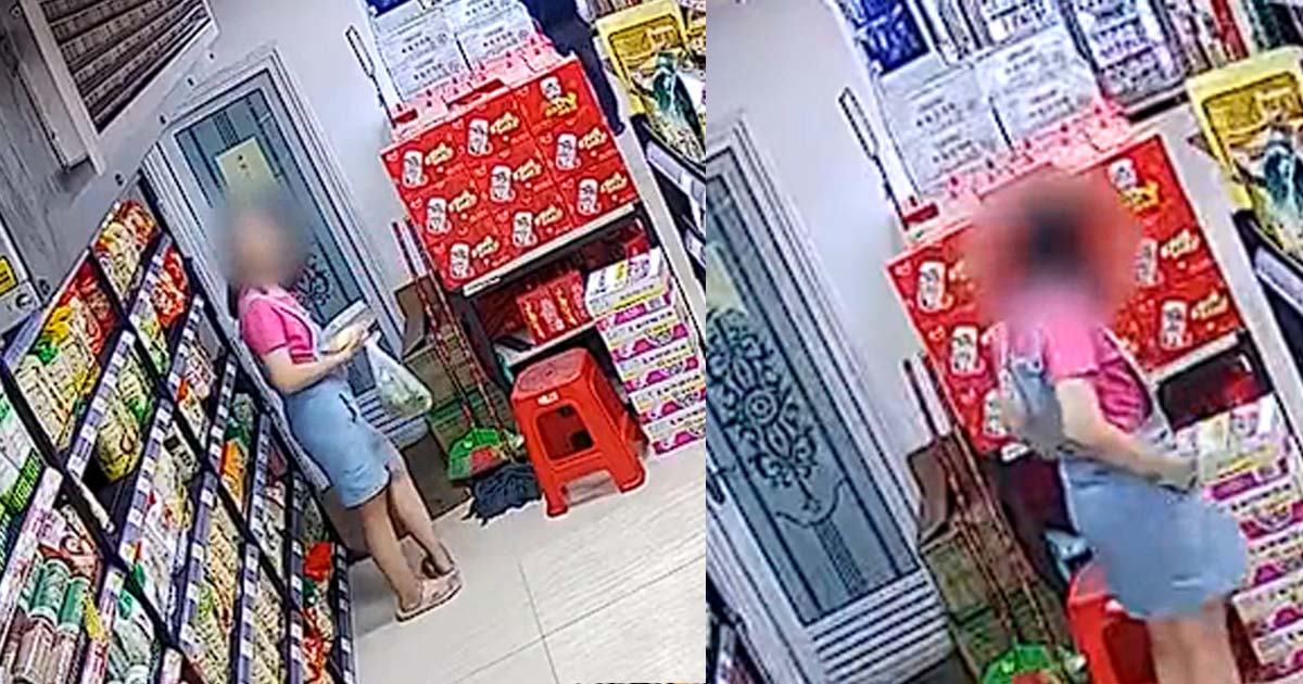 PRC WOMAN STEALS AND EAT DURIAN IN SHOP’S TOILET