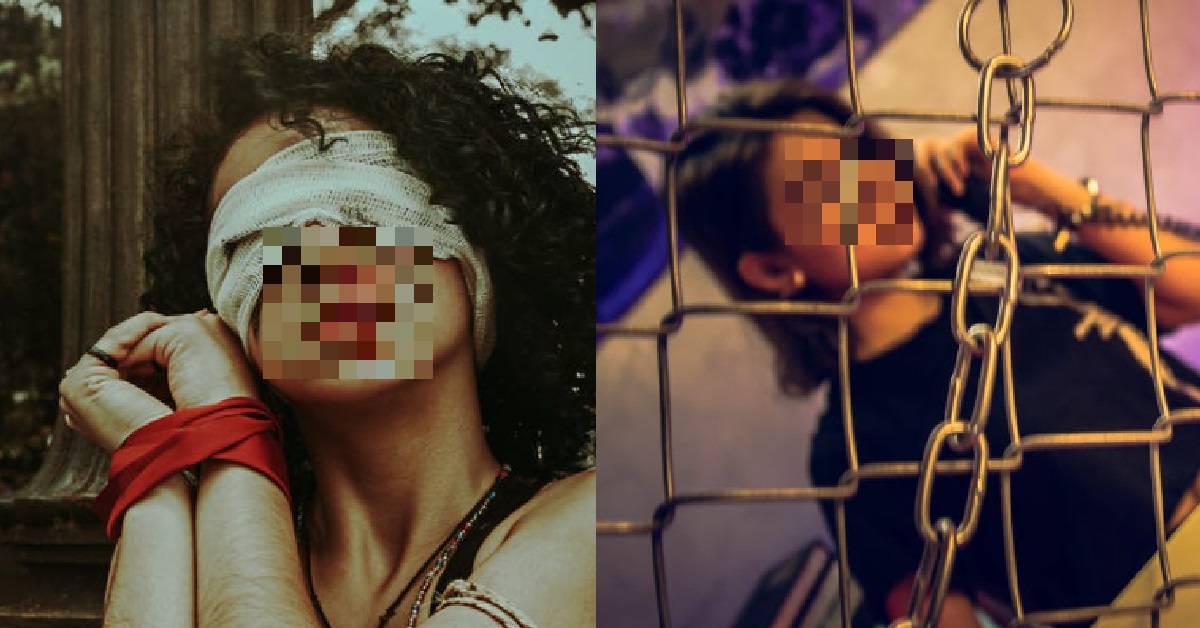 GIRL HAS FANTASY OF BEING BLINDED & CONTROLLED BY MEN, LIMBS REMOVED