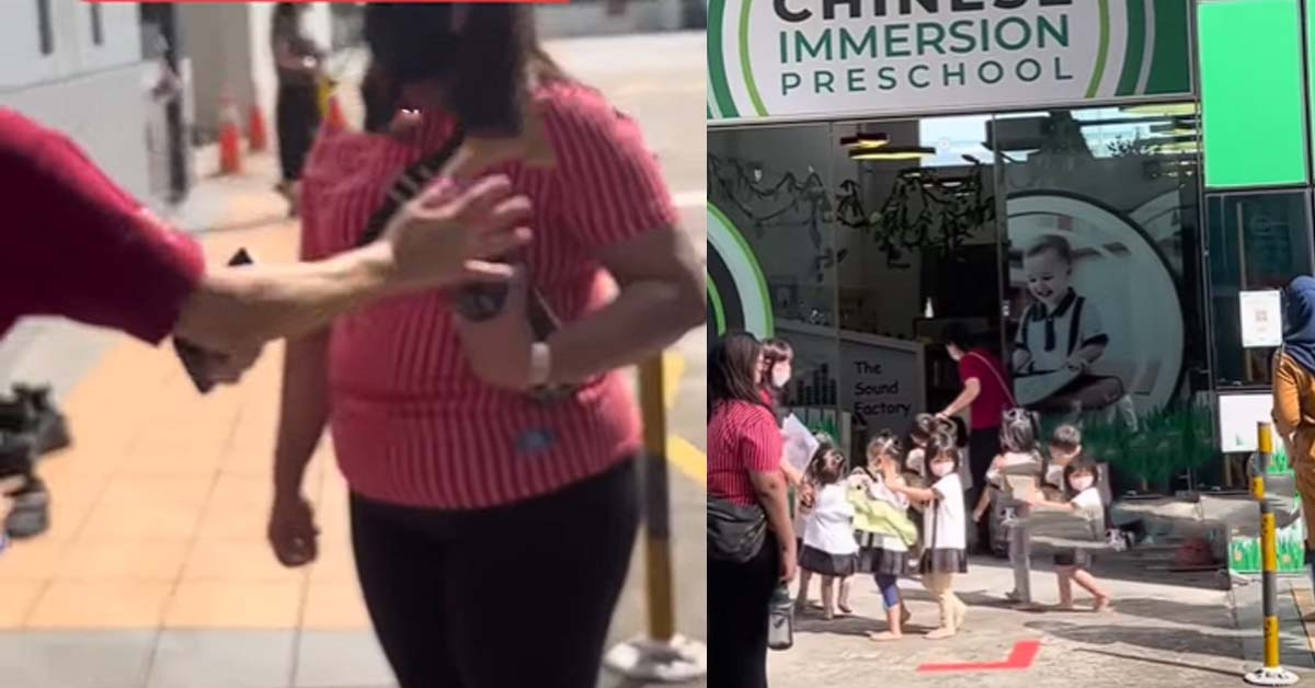 WOMAN FLAMED FOR POST AGAINST PRESCHOOL KIDS WALKING BAREFOOT