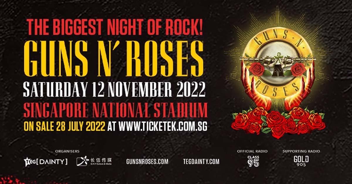 GUNS N’ ROSES BACK IN SINGAPORE
