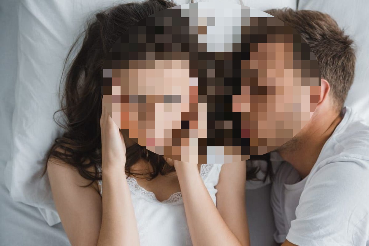 HUSBAND SNORES SO LOUD THAT WIFE HAS TO SLEEP IN GUEST ROOM & PUT ON EARPLUGS