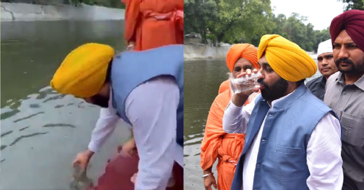 INDIA MINISTER DRINKS RIVER WATER TO SHOW IT’S CLEAN, KENA HOSPITALISED