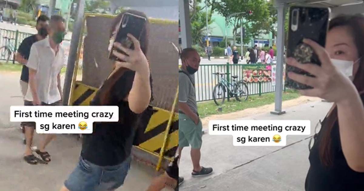 JURONG KAREN SHOUTED AND KICKS AT MAN, STARTED TO SHOUT IN PUBLIC