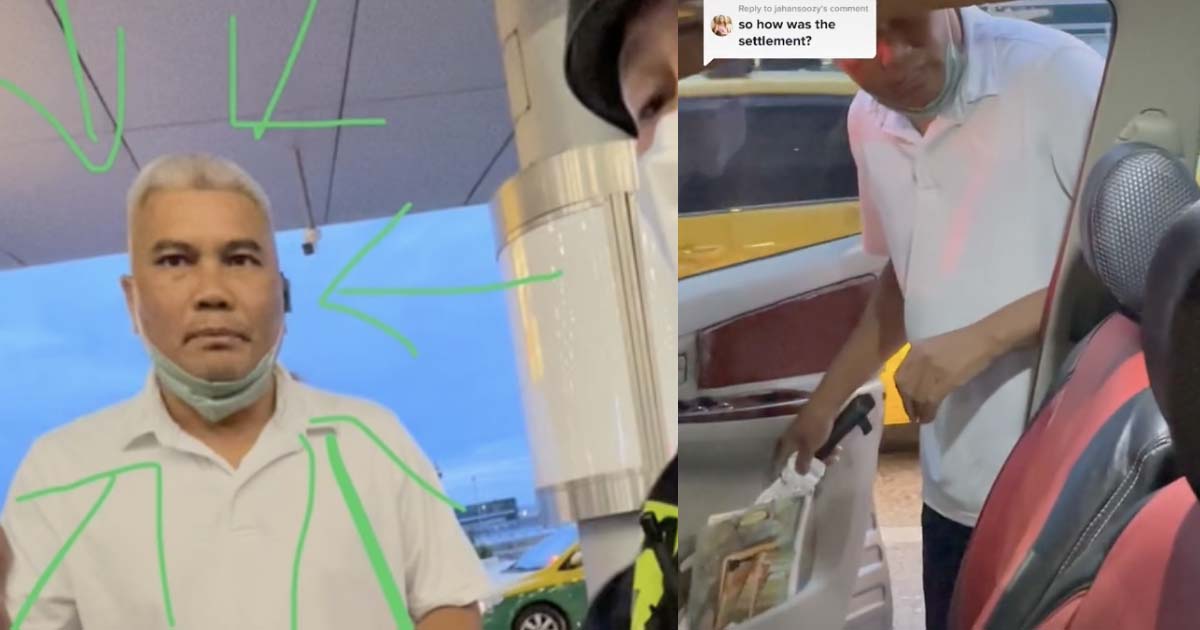 BANGKOK TAXI DRIVER WHO FLASH KNIFE AT SG PASSENGER FINED ONLY $114