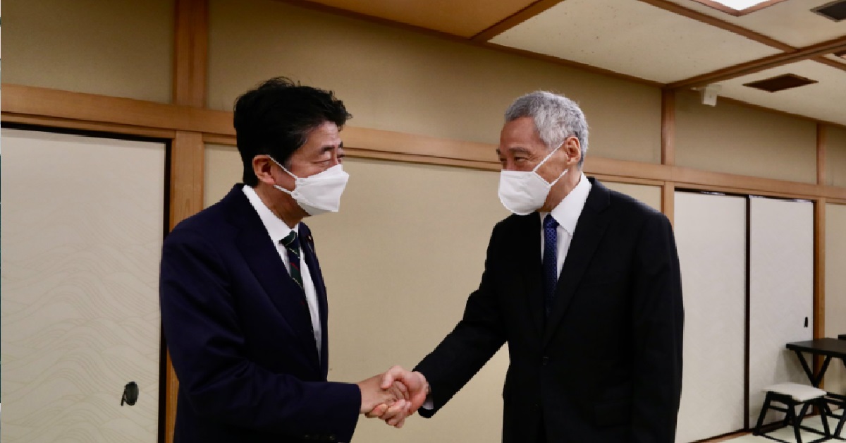 PM LEE CALLS MURDER OF EX JAPAN PM SHINZO ABE, A “SENSELESS ACT OF VIOLENCE”