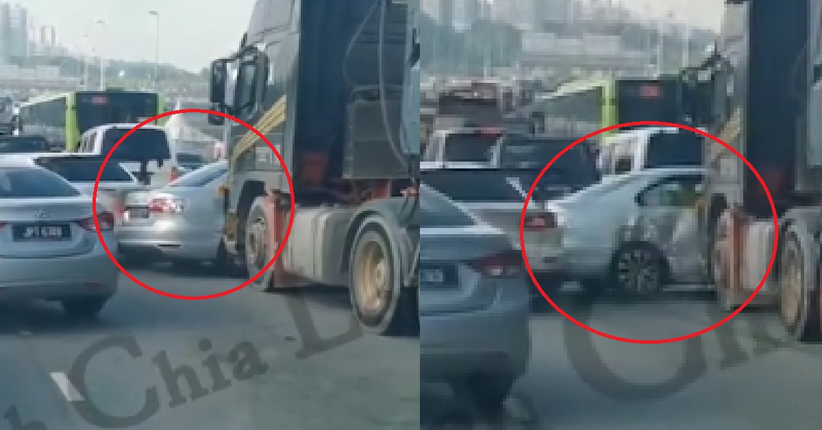 LORRY DRIVER LOST CONTROL, RAMS THROUGH SEVERAL CARS AT CAUSEWAY