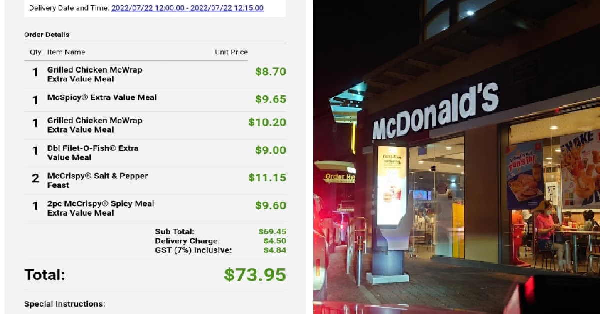 GIRL ORDERED MCDONALD’S 1 DAY IN ADVANCE, BUT IT STILL CAME 2 HOURS LATE