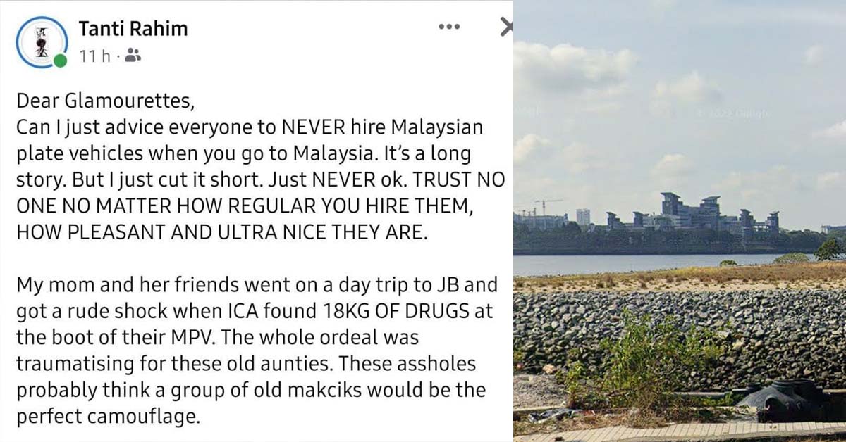 NETIZEN CLAIMS M’SIAN DRIVER WHO WAS HIRED TRIED TO BRING DRUGS INTO SG