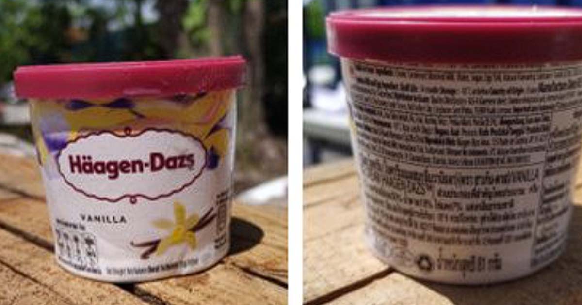 SFA ISSUES RECALL ON HAAGEN DAZS VANILLA ICE CREAM