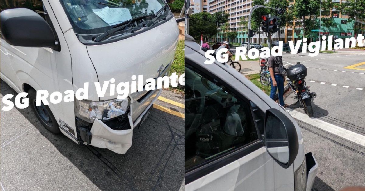 LORRY KENA HIT BY M’SIA MOTORBIKE, WHO ARGUED THAT IT WAS DRIVER’S FAULT