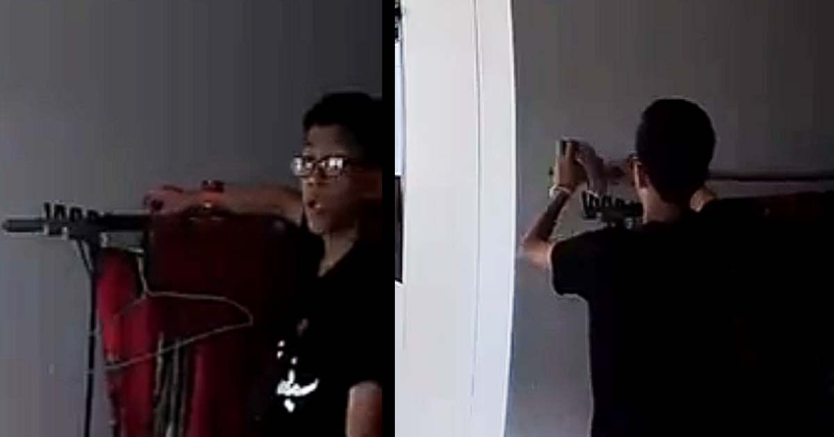YP CAUGHT ON CAMERA STEALING PANTIES IN WOODLANDS