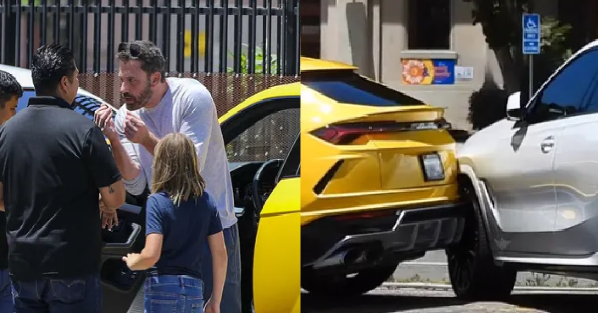BEN AFFLECK’S 10 Y.O SON CRASHES LAMBORGHINI INTO ANOTHER CAR