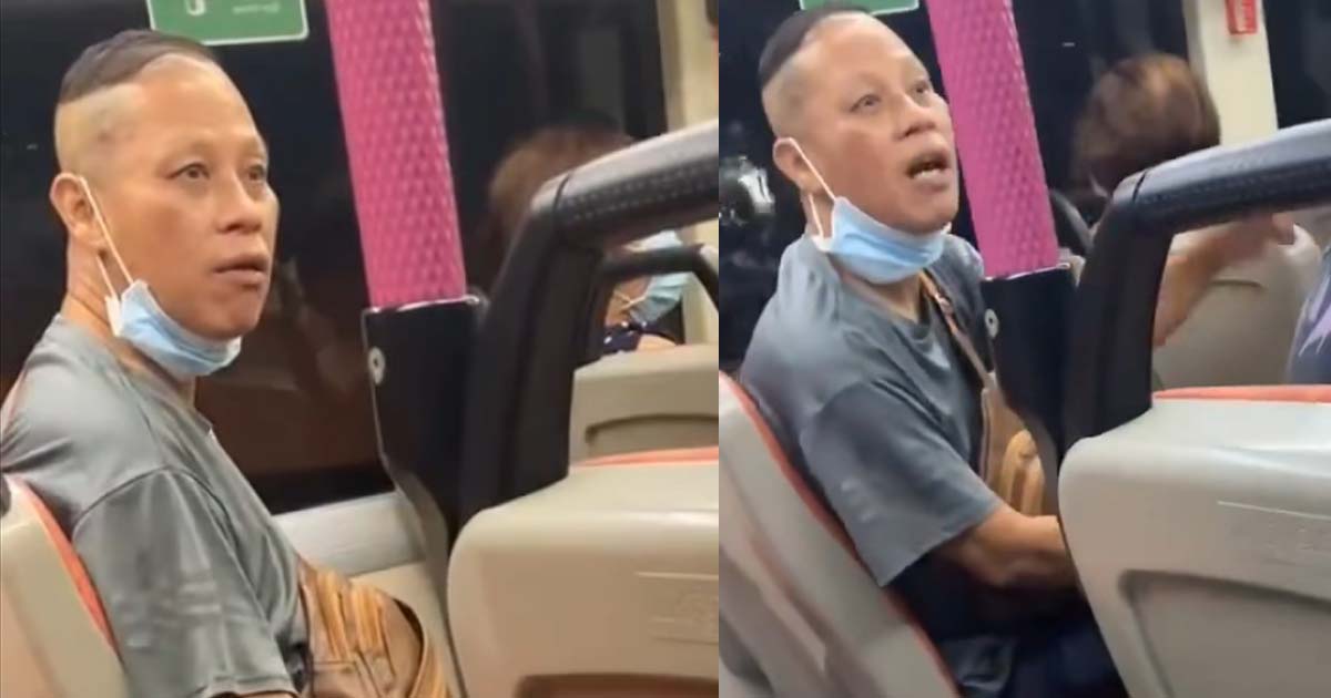 UNCLE BLAST MUSIC ON THE BUS THEN TAUNT MAN TO FIGHT AND SAID HE IS FROM ‘369’