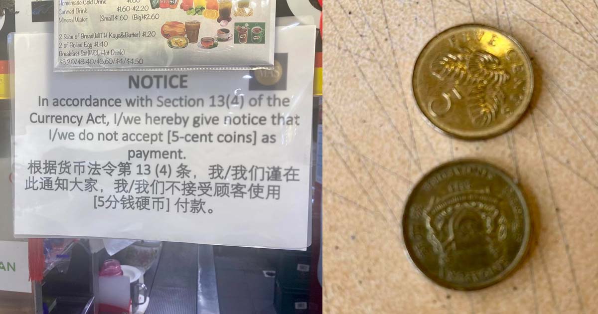 NETIZENS FIND IT RIDICULOUS THAT 5-CENT COINS ARE NOT ACCEPTED AT SOME COFFEE SHOPS