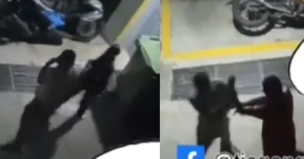 GANGSTERS FIGHTING AT CARPARK – FREE FOR ALL, PUNCHES FLYING EVERYWHERE