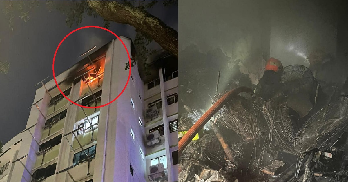 MAN FOUND DEAD AFTER FIRE BROKE OUT @ JURONG HDB, 3 PEOPLE RESCUED & 1 EVACUATED