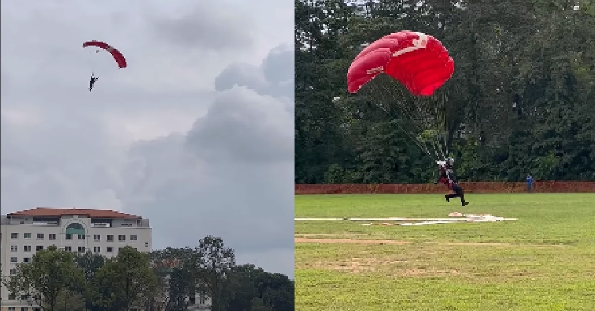 S’PORE RED LIONS TO PERFORM FREE-FALL JUMPS AT BISHAN & GHIM MOH TODAY