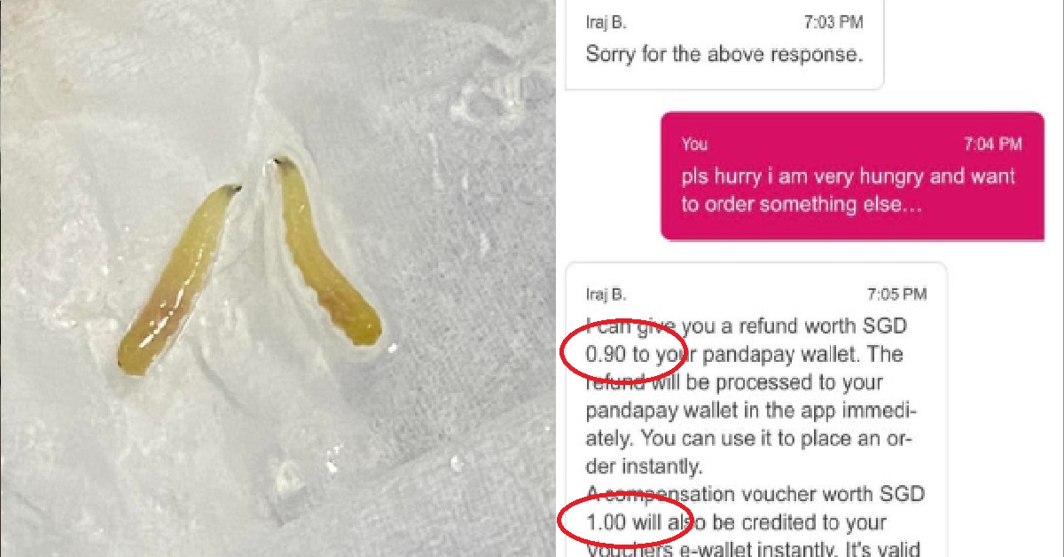 WOMAN FOUND MAGGOTS INSIDE HER MALA HOTPOT, RECEIVED ONLY $1.90 REFUND IN VOUCHERS