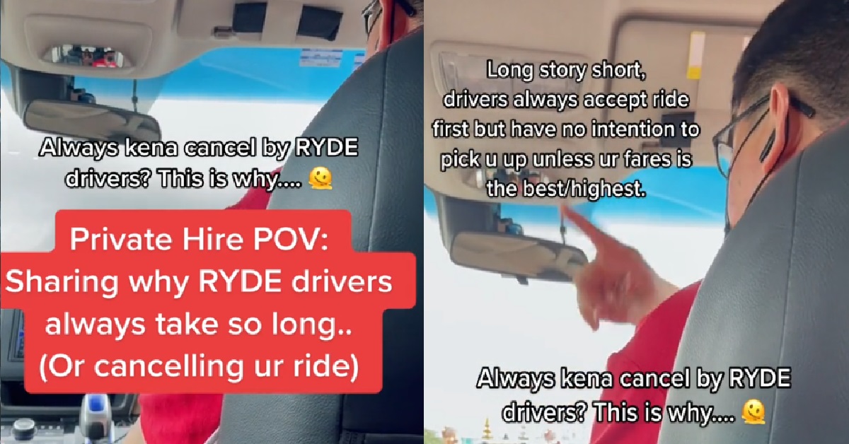 RYDE DRIVER SAYS HE ACCEPTS JOBS FIRST, BUT WON’T PICK UP UNLESS YOUR FARE IS THE HIGHEST